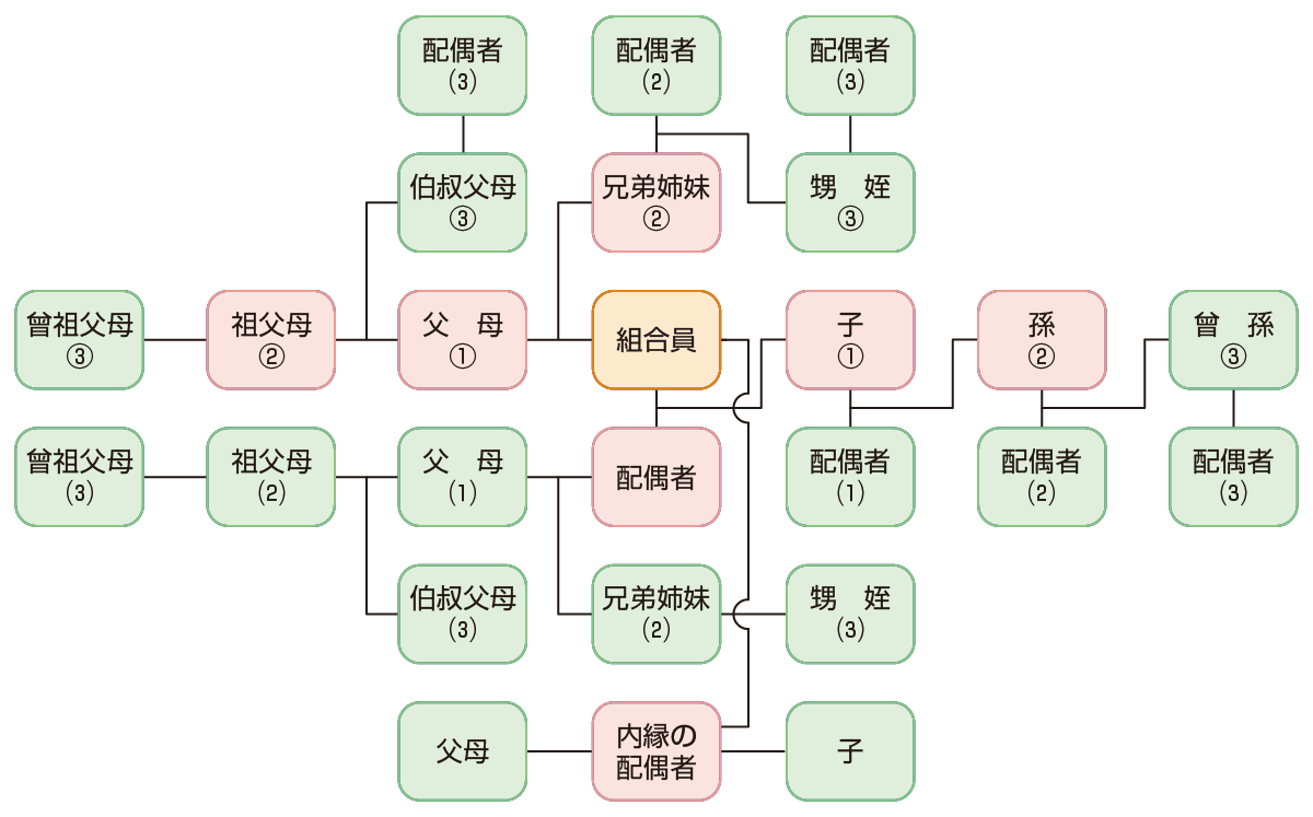 三親等内親族図